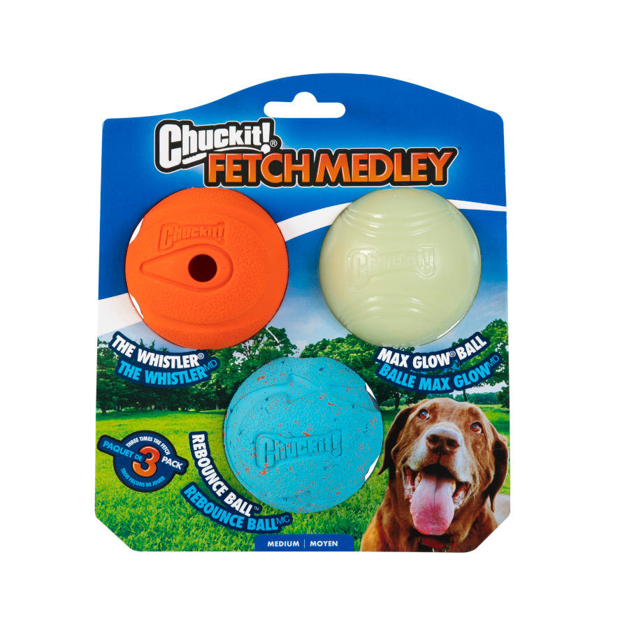 Chuckit! Fetch Medley Set de Pelotas para perros &ndash; Pack 3, , large Imagen numero 2